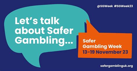 self-exclusion schemes|Safer Gambling Week .